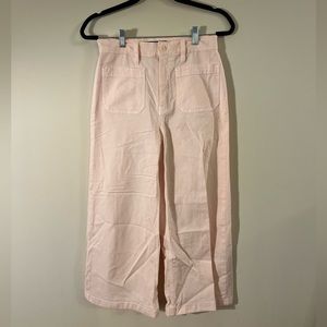 Pink point sur wide leg trousers